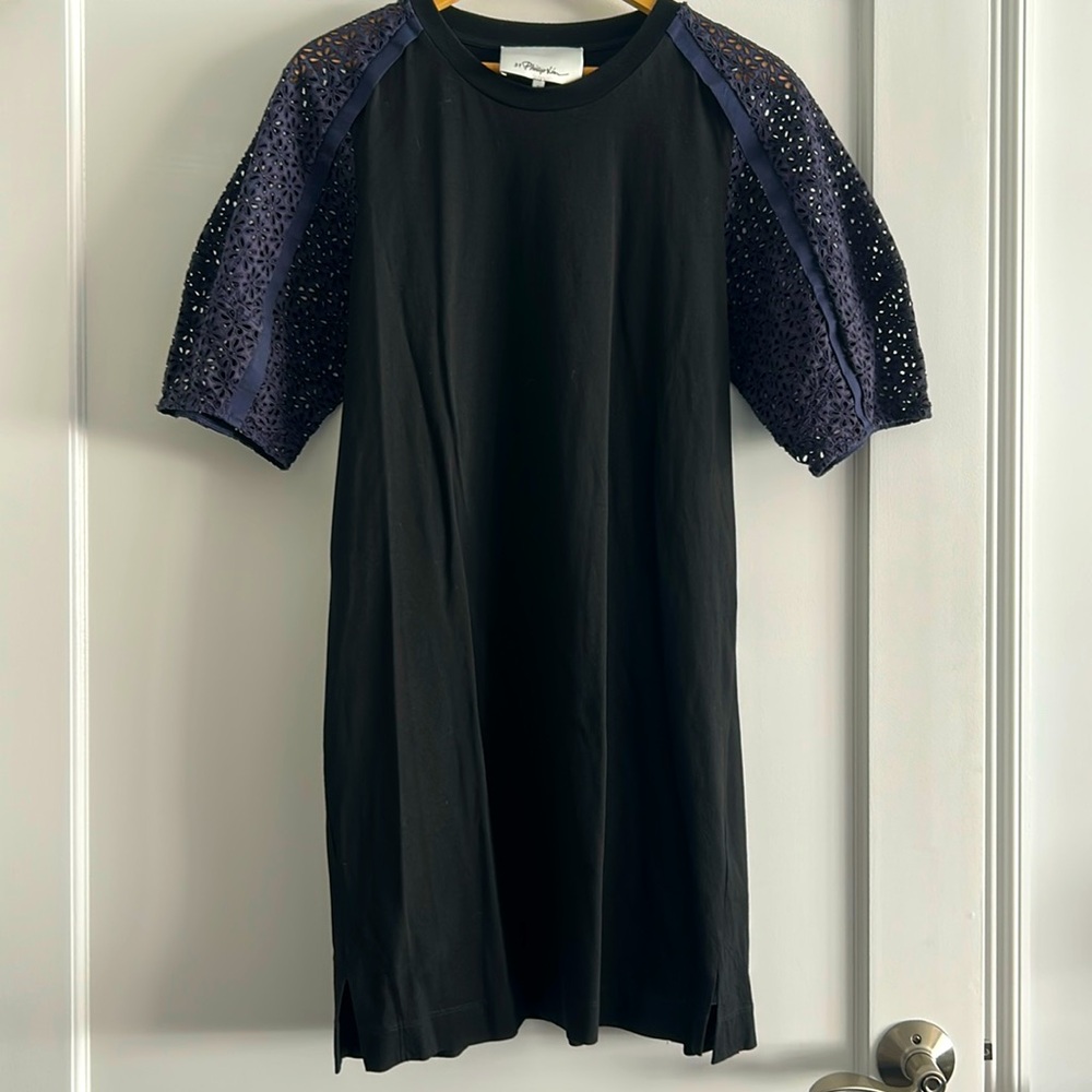 3.1 Phillip Lim Black and Navy Dress.